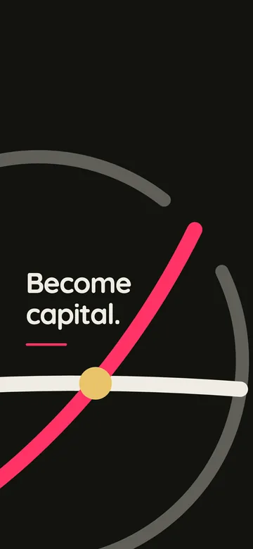 Become capital wallpaper — giant mark style, dark