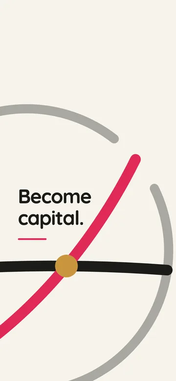 Become capital wallpaper — giant mark style, light