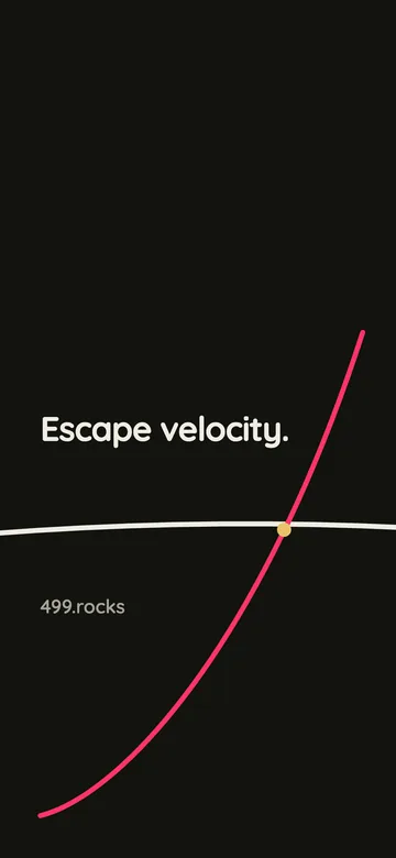 Escape velocity wallpaper — horizon style, dark